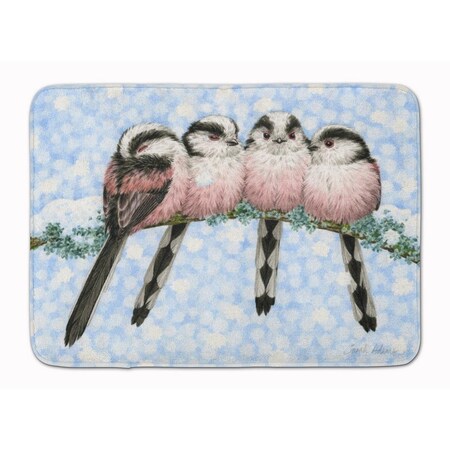 Carolines Treasures Roosting Long Tailed Tits Machine Washable Memory Foam Mat ASA2169RUG